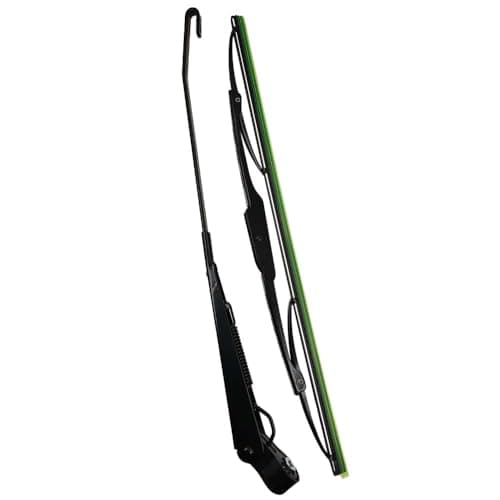 Image of 12V 105° Windscreen Wiper Arm and Blade Compatible with Universal Tractor Fishing-Boat Windscreen Accessories Repair Kit (Length: Wiper Arm 412mm)