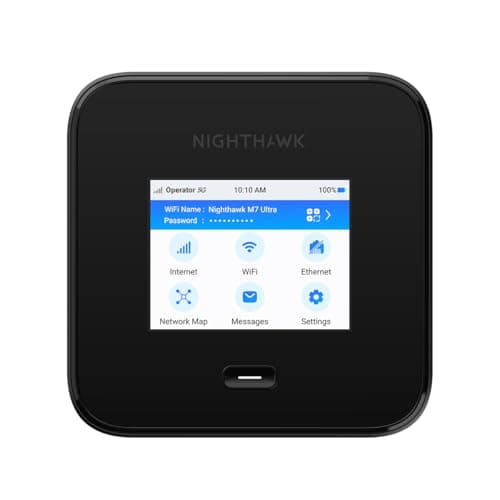 Image of NETGEAR Nighthawk M7 Pro Mobile Hotspot Router 5G, Unlocked, International Roaming 125 Countries, WiFi 7, Portable Device for Travel, 13 Hour Battery Life (MR7450)