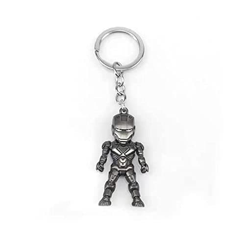 Image of Multibao Marvel Avengers Metal Keyring Keychain Pendant Iron Man Figure Sliver