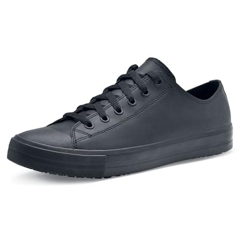 Image of Shoes for Crews Unisex Slip-Resistant Work Sneakers – Comfortable, Lightweight, Water-Resistant & Non-Slip Work Footwear – Ideal for Men & Women in Catering, Restaurant, Kitchen – Delray Black