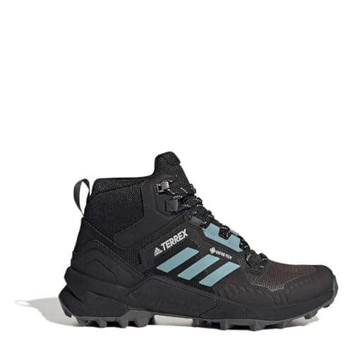 Image of adidas Terrex Swift R3 Mid GTX, Women's Trainers, Core Black/Mint Ton/Grey Five, 38 2/3 EU
