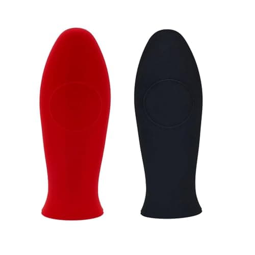 Image of 2 Pcs Silicone Hot Handle Holder – Heat Resistant Pan Handle Cover for Cast Iron Skillets – Non-Slip Grip, Durable Silicone Pan Handle Sleeve – Kitchen Pan Protectors for Frying & Saute Pans