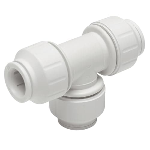 Image of John Guest Speedfit PEM0228W 28mm Tee Connector (Pack of 2)