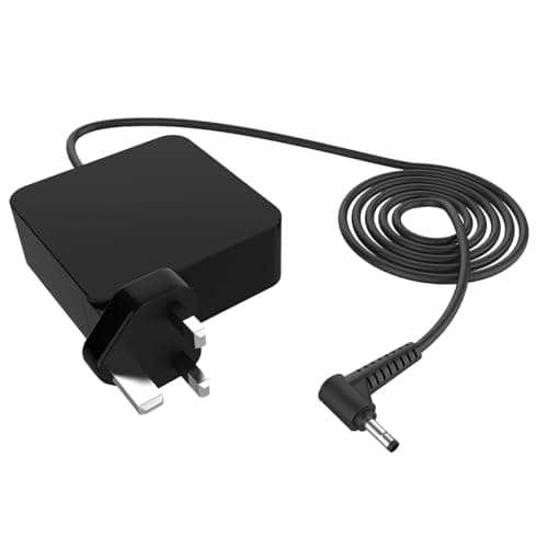 Image of Riabwwox 45W Laptop Charger Compatible with Lenovo IdeaPad 100 110 110S 120S 300 310 310S 320 320S 330 330S V14 V15,Yoga 510 520 710, Flex 4/5/6/14/15 UK AC Power Adapter Cord 4.0 X 1.7mm
