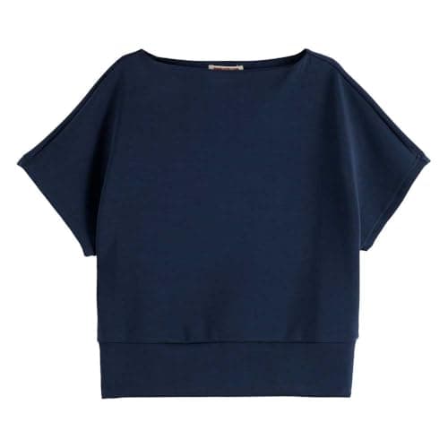 Image of Scotch & Soda Women's Tencel Sleeveless Sweatshirt, Midnight Blue, XS