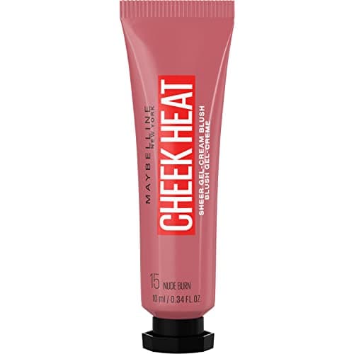 Image of Maybelline Cheek Heat Water Infused Hydrating Gel Sheer Blusher, 15 Nude Burn, 10 ml (Pack of 1)