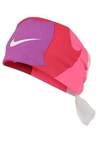 Image of NIKE Unisex Headband Bandana Hat (AC0339 102) - 100% Cotton, One Size, Pink/Red/Purple/White