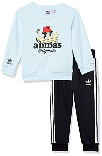 Image of adidas Originals baby-boys Trefoil Crew Set