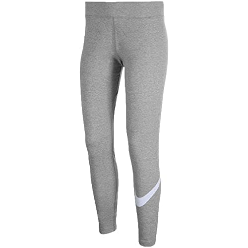 Image of Nike CZ8530-063 W NSW ESSNTL LGGNG Swoosh MR Leggings Womens dk Grey Heather/(White) M