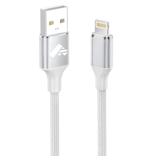 Image of Aioneus iPhone Charger Cable 1M Lightning Cable MFi Certified iPhone Charging Cable Lead Fast Charging Nylon Lightning to USB Cable for iPhone 14 13 12 11 Pro Max XS XR X 8 7 6 Plus 5 SE