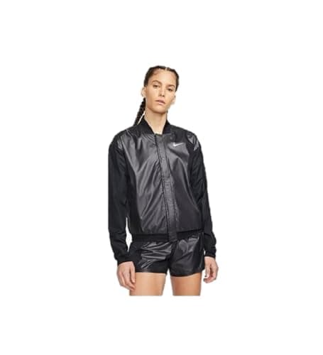 Image of NIKE Swoosh Run Women's Running Jacket Black/white Women SIze Medium M