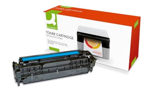 Image of Q-Connect Compatible Solution HP 304A Cyan Laserjet Toner Cartridge CC531A