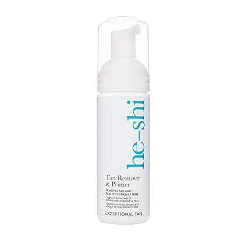 Image of He-Shi Self Tan Remover & Primer - Gentle Self Tan Eraser Foam - 5 Minute Fake Tan Remover - Fake Tan Primer with Hydrating Aloe Vera - Vegan & Cruelty Free Skincare (150ml)