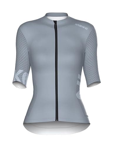 Image of INBIKE Cycling Jersey Women Clothing Shirts Sport Ladies Summer Road Bike MTB Running Yoga Gyms Reflective Quick-Drying Short Sleeve Grey M