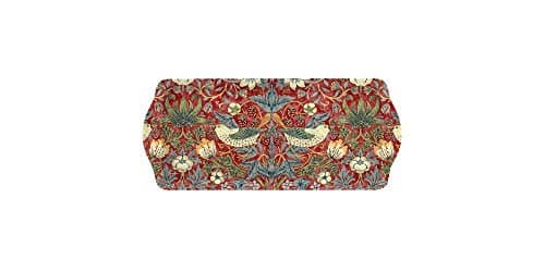 Image of Portmeirion Morris & Co for Pimpernel Strawberry Thief Sandwich Tray, Red