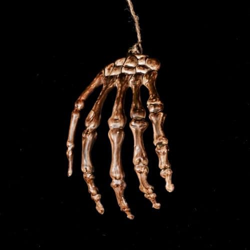 Image of Umiin Halloween Decorations Skull Bone Model for Gothic Hallowe's Eve Indoor Decoration Party Accessories Props Ornament Skeleton for Haunted House (Hand bone-withered)