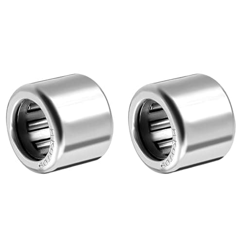 Image of METALLIXITY HK0709 Needle Roller Bearings 7mm ID x 11mm OD x 9mm Height 2 Packs, Chromium Steel Open End Thrust Bearing - for Industrial Machinery and Equipment