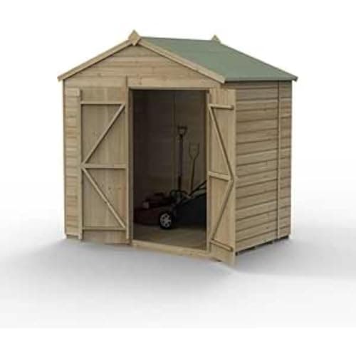 Image of Forest Garden Beckwood 7x5 Apex Shed | No Windows | Double Door|25 Year Anti-Rot Guarantee