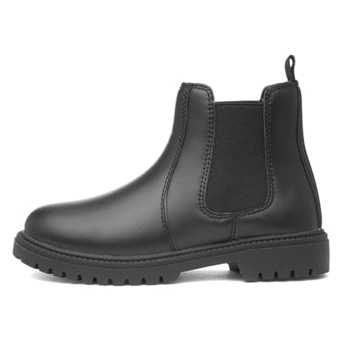 Image of STONE CREEK Junior Paul Boys Black Chelsea Boot - Size 5 UK - Black