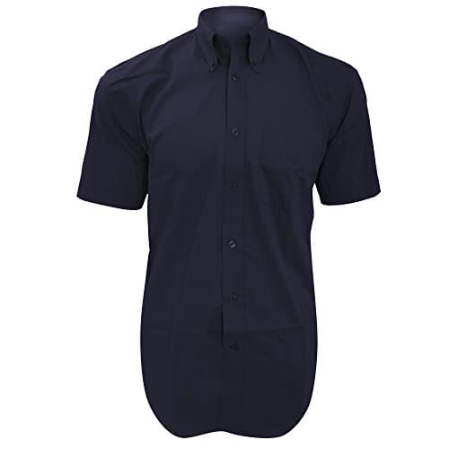 Image of Kustom Kit Mens Short Sleeve Corporate Oxford Shirt (17inch) (Midnight Navy)