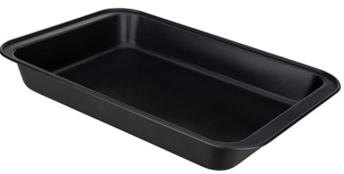 Image of Premium 15-Inch Extra Large Non-Stick Roasting Dish - Dishwasher Safe Baking Dish/Roasting Pan Carbon Steel - 37.5cm x 27cm x 6.2cm