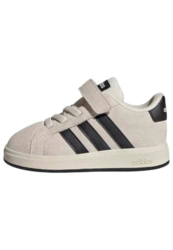 Image of adidas Unisex Baby Grand Court 00s Shoes Infants, Wonder White/Core Black/Cloud White, 8.5 UK Child