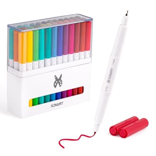 Image of XINART Dual Tip Pens for Cricut Maker 3/Explore Air 2/Air, Dual Tip Marker Pens Set of 33 Colors Writing Drawing Pen Compatible with Cricut Cutting Machine(0.4 Tip&1.0 Tip,36 pack in)