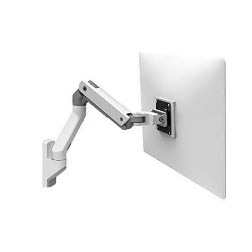 Image of Ergotron – HX Single Ultrawide Monitor Arm, VESA Wall Mount – for Monitors Up to 49 Inches, 9.1-19.1kg, Less Than 8 Inch Display Depth – Standard Pivot, White (45-478-216)