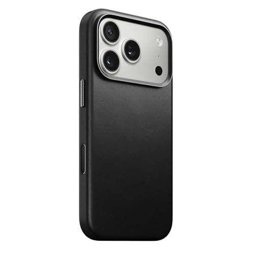 Image of NOMAD Traditional Leather Case for iPhone 17 Pro, Protective Case Made of Genuine Leather, MagSafe Compatible, Black