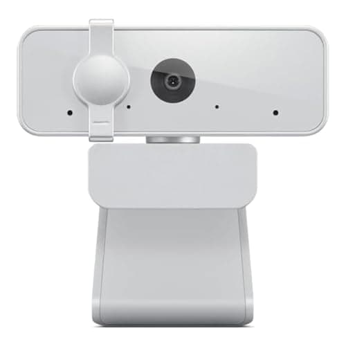 Image of Lenovo 310 FHD Webcam, 1080p, FHD Resolution @30 FPS, Plug-and Play USB Connectivity, 1.8M Cable, 2 Integrated Microphones, External Privacy Shutter, White