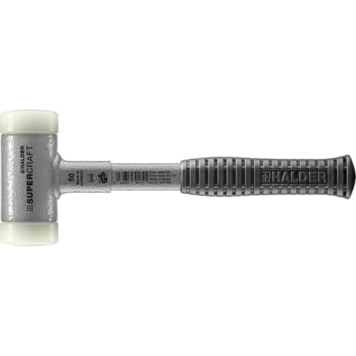 Image of Halder 3377050 3377 EH"Supercraft" Soft-Face Mallet with Steel Tube Handle - Multi-Colour