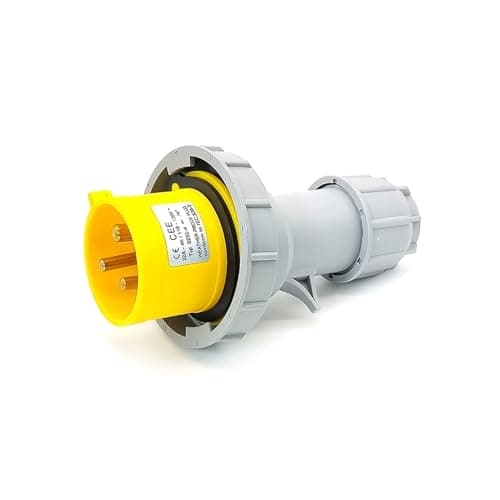 Image of Elecbee IEC60309 IP67 32A 3pin 110V-130V 50/60Hz 3P 4h 2P+E CEE Industrial Plug