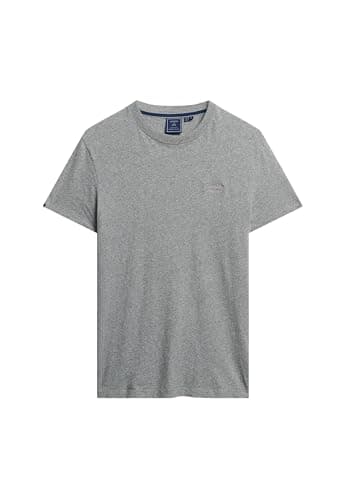 Image of Superdry Men's Vintage Logo Emb Tee T-Shirt, Gray, XXL