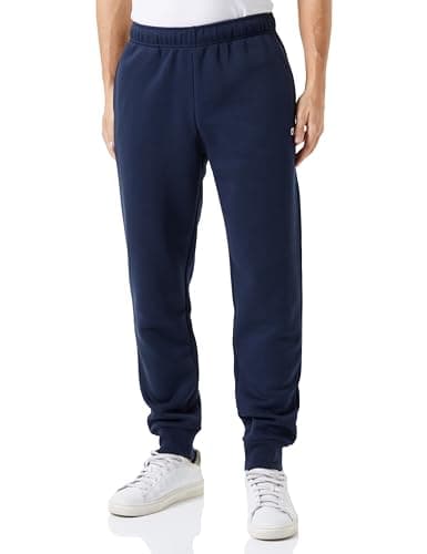 Image of Champion Men’s Fleece Joggers, Powerblend Plush Fleece, Elastic Waist and Rib Cuffs, Embroidered Logo, Relax fit for Comfortable wear Dark Blue