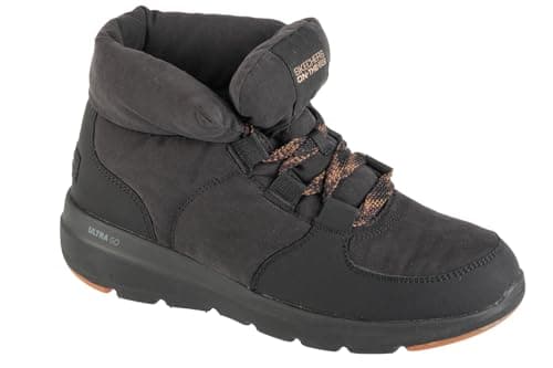 Image of Skechers Women's Glacial Ultra Trend Up Sneaker, Black Textile/Synthetic, 4 UK