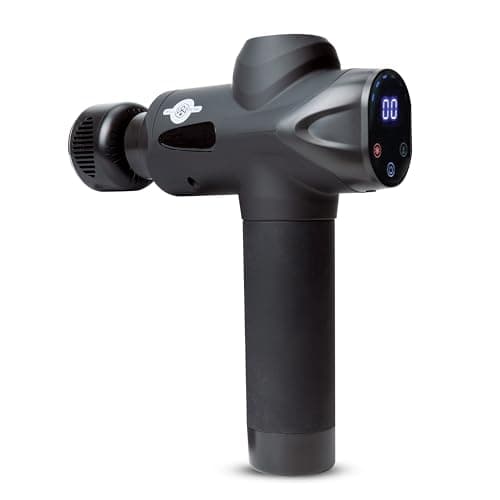 Image of Well Being Rechargeable Hot & Cold Massage Gun with 7 Massage Heads & Carry Case