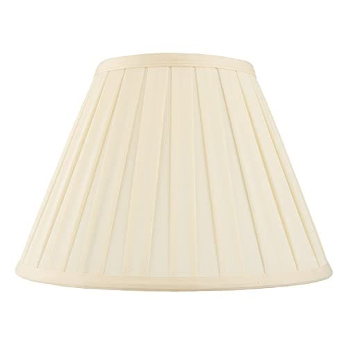Image of Betta Lighting Empire Lamp Shade - 6-Inch Tapered Drum Light Shade in Cream Cotton Mix Fabric - Box Pleat Lampshade for Table Lamps & Floor Lamps - 40W E14 or B22 Candle (Bulb Not Supplied)