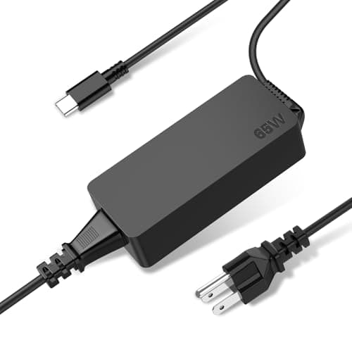 Image of Universal 65W USB C Laptop Charger, Replacement AC Power Adapter Compatible with ThinkPad T480/T490/X1 Carbon, Chromebook, HP, Dell, Lenovo, Acer, Samsung, ASUS Laptops and Type-C Devices