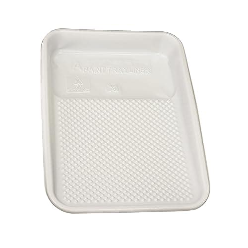 Image of Rocky Mountain Goods 9 in. Plastic Paint Tray Liner (Pack of 10) - Disposable Paint Tray - Bumps Distribute Paint on Roller Covers and Brushes - Makes Cleanup Easier and Faster