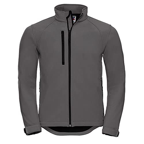 Image of Russell Mens Water Resistant & Windproof Softshell Jacket (M) (Titanium)