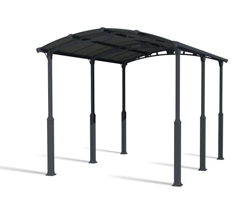 Image of CANOPIA by Palram - Palram Alpine 5000 Carport Camping Car Aluminium and Polycarbonate Grey 16.3 m²