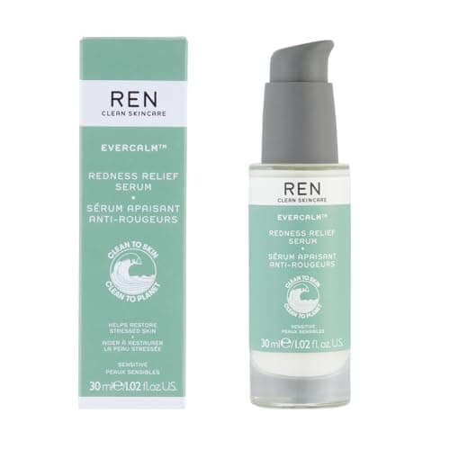 Image of REN Evercalm Redness Relief Serum – Reduces Redness, Soothes & Strengthens Skin Barrier for Sensitive Skin, 30ml