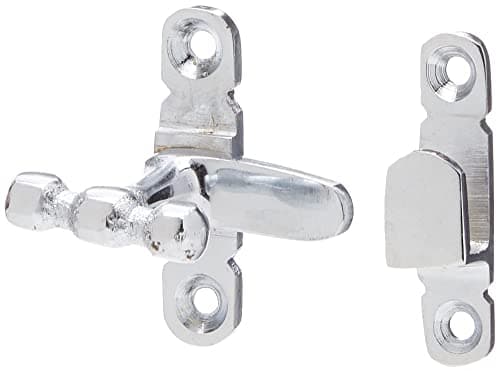 Image of Merriway® BH01598 Showcase Type Cupboard Cabinet Door Turn Catches - Polished Chrome