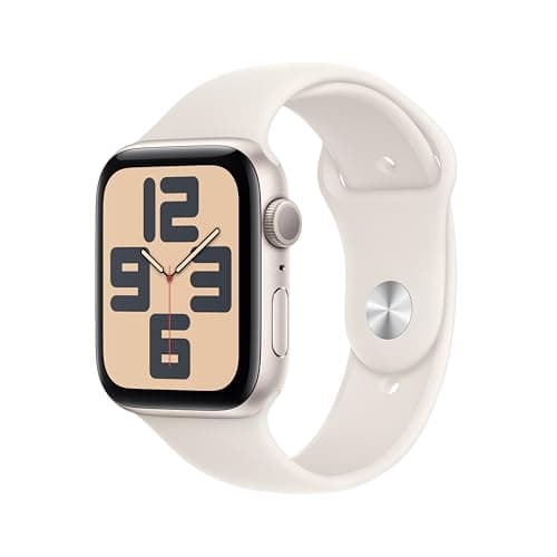 Image of Apple Watch SE (2nd Gen) GPS 40mm Smartwatch with Starlight Aluminium Case with Starlight Sport Band - S/M. Fitness and Sleep Trackers, Crash Detection, Heart Rate Monitor, Retina Display
