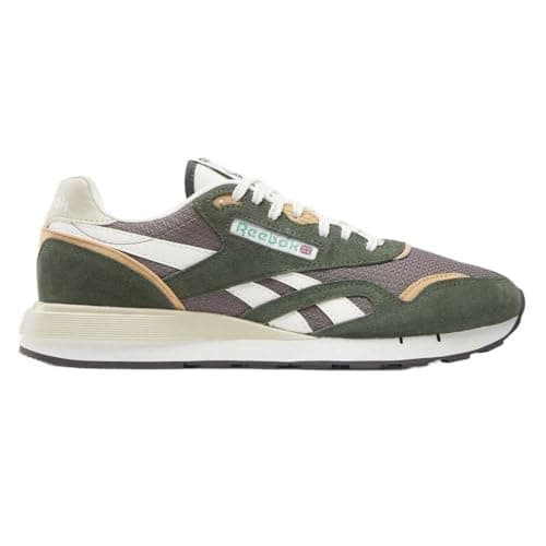 Image of Reebok Unisex Classic Nylon 89 Trainers, GRIT Green/Trek Grey/Chalk, 35 EU, Grit Green Trek Grey Chalk, 3 UK
