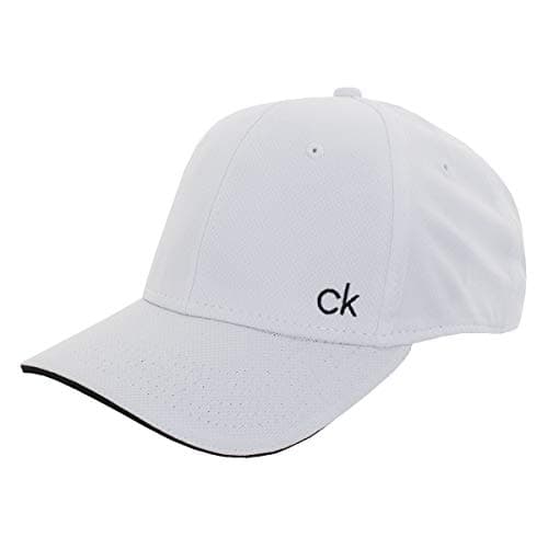 Image of Calvin Klein Golf Airtex Performance Cap - White/Black - OS