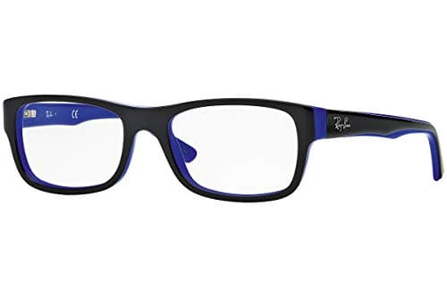 Image of Ray-Ban Women’s 0RX 5268 5179 52 Optical Frames, Black (Top On Blue)