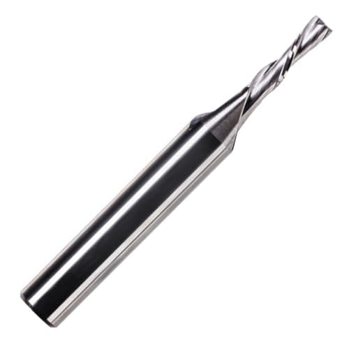 Image of Rennie Tools - 3mm x 8mm Flute x 1/4"" (6.35mm) Shank Solid Carbide 2 Flute Down Cut Spiral Router Bit / Cutter Wood MDF Plywood. Compatible With Dewalt, Makita, Katsu, Bosch, Trend router etc