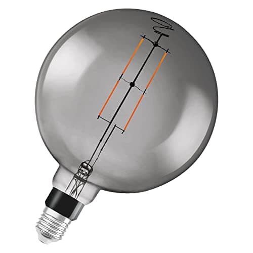 Image of LEDVANCE Smart Led Lamp with Bluetooth, E27, Dimmable, Warm White (2700 k), Replaces Incandescent Lamps with 37 W, Controllable with Alexa & Google, Smart + Filament Globe Dim, 1-Pack