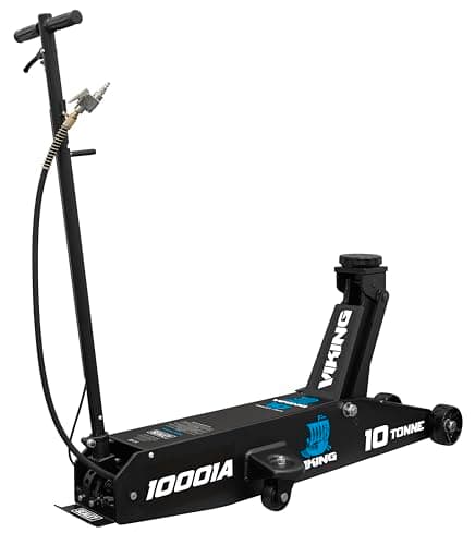 Image of Sealey Viking Professional Long Reach Air/Manual Operation Trolley Jack with Rocket Lift 10 Tonne - 10001A